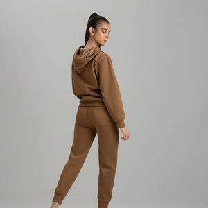 Custom Womens Tracksuit French Terry Streetwear Set Manufacturer - Product Image 4