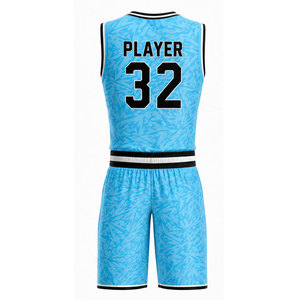 Ensemble d'uniformes de basketball haut de gamme conçu pour une mobilité maximale avec des matériaux respirants et personnalisation de la marque de l'équipe - Product Image 2
