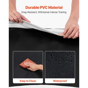 Tappetino Gonfiabile in PVC 10x10 ft per Wrestling, Spesso Tappeto per Allenamento Arti Marziali, Pieghevole con 60 Cerchi per Esercizi in Palestra Domestica - Product Image 4