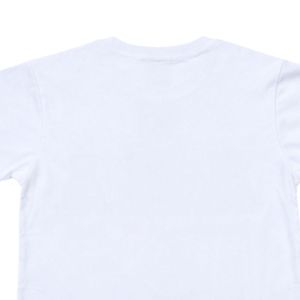 เสื้อยืดผู้หญิงสีขาวปักตัวอักษร ตกแต่งด้วยการปักลาย แขนสั้น สวมใส่สบาย แฟชั่นทันสมัย ผ้าฝ้ายนุ่ม ใส่ได้ทุกวัน มีสไตล์ - Product Image 5