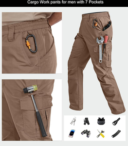 OEM ODM Utility Reinforced <b>Work</b> Pants Premium Heavy Duty <b>Cargo</b> Workwear Trousers Manufacturer Supplier Factory Exporter - Product Image 3