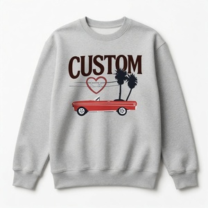 Sudadera de cuello redondo extragrande con estampado gráfico personalizado de moda, sudadera de hombros caídos de alta calidad y gramaje pesado para uso casual OEM - Product Image 1