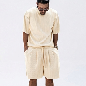 Ensemble de shorts décontractés d'été pour hommes Polo Bulk Made, t-shirt à manches courtes et shorts, ensemble de survêtement uni, vêtements de marque pour hommes, ensemble 2 pièces - Product Image 2