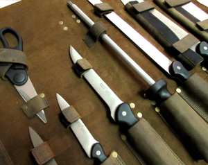 Sac à couteaux de chef en cuir de luxe professionnel avec protection anti-odeur, étui de voyage multifonctionnel LSKR-0007 - Product Image 5