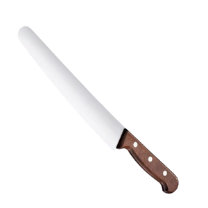 Cuchillos para pan con mango de madera marrón, hoja larga dentada de acero inoxidable, cuchillos de panadería con triple remache para cortar pan, pasteles y repostería - Product Image 4