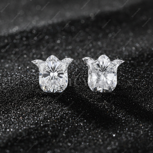 Diamant de laboratoire en forme de tulipe, directement de l'usine, DEF VVS VS1 0.5CT-3CT, certifié IGI, CVD HPHT, couleurs fantaisie intenses, vente en gros - Product Image 3
