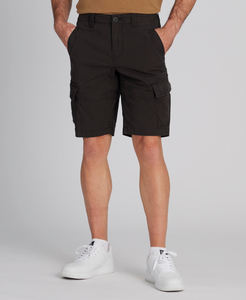 กางเกงขาสั้นลำลองผู้ชายสไตล์สตรีทแวร์ ผ้าคอตตอนหนานุ่ม ซักย้อมสีแบบแอซิดวอช มีเชือกผูกเอว แต่งขาดแบบดิสเทรส - Product Image 2