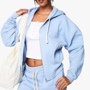 Vente Flash : Sweats à Capuche Oversize en Gros pour Femmes – Sweats à Capuche et Sweatshirts Zippés Streetwear à Manches Longues Personnalisables pour l'Hiver - Product Image 1