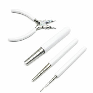 Alicate para envolver alambres de joyería con 3 mandriles para formar anillas de unión, herramienta profesional para la fabricación de joyas con empaque personalizado - Product Image 3