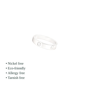 แหวนเงินแท้ 925 ดีไซน์มินิมอลแบบสกรู สำหรับทุกเพศ ใส่ได้ทุกวัน - Product Image 2
