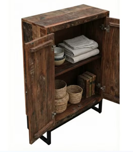 Buffet de style indien classique moderne, meuble en bois recyclé pour salle à manger, salon, chambre ou hôtel - Product Image 2