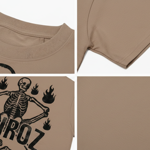 T-shirts graphiques personnalisables pour hommes, couleurs unies, style streetwear, coupe oversize, effet vintage délavé, manches courtes - Product Image 5