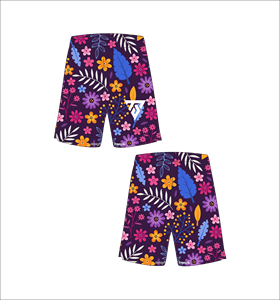 Men's Floral Pattern Board <b>Shorts</b> Printed Elastic Waist Casual <b>Short</b> Length <b>Swimwear</b> - Product Image 1