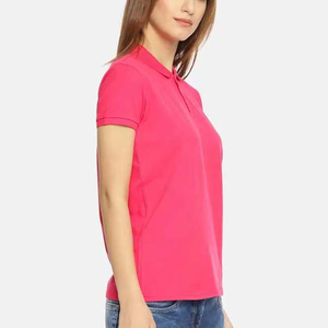 Camisetas Polo para Mujer al Por Mayor a Precio Económico, con Logotipo Personalizado OEM, Camiseta Polo de Algodón de Manga Corta con Bordado, Ropa para Mujer - Product Image 2