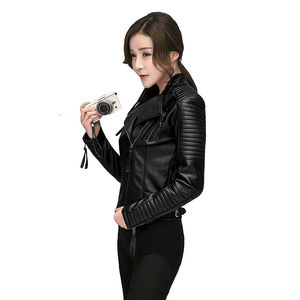 Chaqueta Corta de Piel de Oveja para Mujer, Estilo Urbano, Ligera, Moderna, Manga Larga, Servicio OEM, Chaquetas para Mujer - Product Image 6
