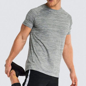 Camiseta Deportiva de Compresión para Hombre, Ajustada, Tejida, para Correr, Gimnasio, Entrenamiento, Secado Rápido, Transpirable, Venta al Por Mayor Personalizada - Product Image 4