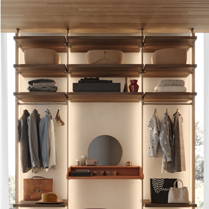 JY Project Customized Modern Luxury Bedroom Wardrobe Walk In Closet Freestanding Wall Design Home Furniture Vietnam <b>Open</b> Closet - Product Image 5