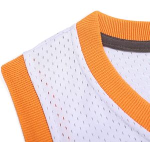 Maillot de basket unisexe col en V sans manches, color-block, sublimé, anti-humidité, en polyester, pour adulte, toutes saisons - Product Image 4