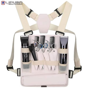Estuche Portátil para Herramientas de Barbería con Correas Ajustables, Cinturón de Cuero Resistente para Estilistas de Cabello con Compartimentos para Bolsa de Cintura - Product Image 6