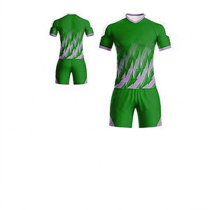 Vêtements de sport confortables pour hommes et femmes, ensembles d'uniformes de football respirants et à séchage rapide, service OEM, nouveau design, maillot de football confortable - Product Image 2