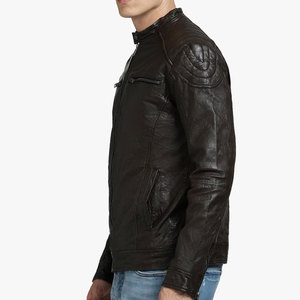 Veste en cuir de moto personnalisée au design unique, prix avantageux, meilleure qualité, vestes en cuir de moto pour hommes - Product Image 2