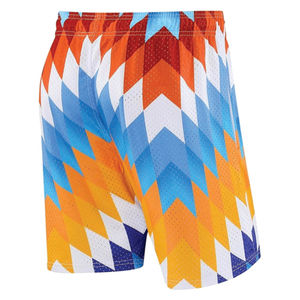 Shorts de sport décontractés unisexes à taille élastique personnalisée, séchage rapide, respirants, 100% polyester, maille, grandes tailles, streetwear, service OEM - Product Image 4