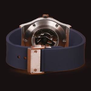 นาฬิกาข้อมือผู้ชายสุดหรู ดีไซน์คลาสสิก ประดับเพชรโมอิสซาไนต์ทรงกลมสีน้ำเงิน สายสีน้ำเงิน โดดเด่นมีสไตล์ เหมาะสำหรับงานปาร์ตี้ - Product Image 4