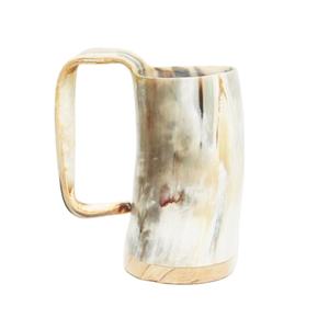 Vente en gros OEM de mugs en corne à boire de style vintage, capacité de 400 ml, compatibles lave-vaisselle et micro-ondes, accessoires de bar - Product Image 1