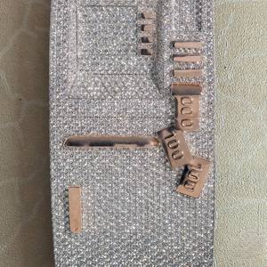 Collar Personalizado con Nombre en Letra VVS, Corte Brillante de Moissanita, Certificado, Chapado en Oro de 18K sobre Plata de Ley 925, Cadena Cubana para Hombre - Product Image 2