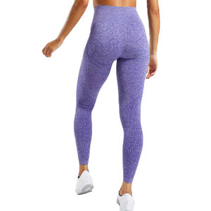 Leggings de yoga grande taille pour femmes, sans couture, antibactériens, respirants, taille mi-haute, longueur genou, décontractés, extensibles, unis et lisses - Product Image 6