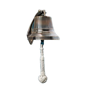 Latón pulido acabado barco campana llavero venta Coustmized campana náutica pared Vintage decoración ancla colgante - Product Image 1