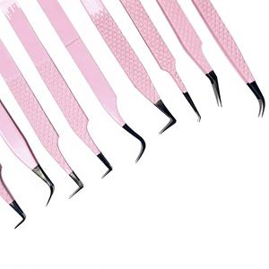 Pince à épiler professionnelle de haute qualité personnalisable en acier inoxydable, précision anti-magnétique, couleur arc-en-ciel, manucure lisse - Product Image 5