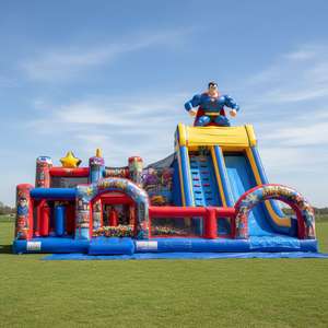 Direct usine Grand château gonflable Dragon en PVC robuste avec toboggan et zone de saut pour aire de jeux extérieure, Royal Fun House, pour un saut sécurisé - Product Image 5