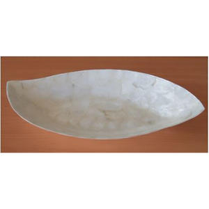 Vajilla de mosaico de capiz, artículos de vidrio y mantel con motivo blanco, tamaño 20x40cm - Product Image 1