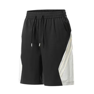 Shorts décontractés durables avec ceinture élastique, shorts d'été pour hommes, tendance rétro, respirants, en coton, shorts de basket-ball - Product Image 2