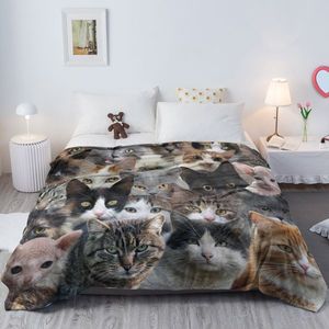 Coperta in Flanella con Stampa di Gatti per Amanti dei Felini, Morbida e Accogliente Coperta per Divano - Product Image 5