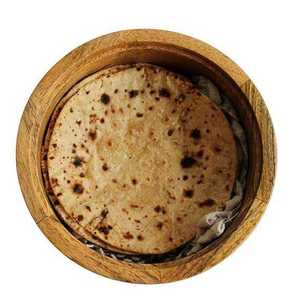 Boîte à roti en bois d'acacia avec couvercle en bois, conteneur de rangement artisanal pour chapati, casserole ronde, durable, pour servir en cuisine, Dabba - Product Image 1