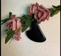 Pierre de massage Gua Sha noire, outil de grattage facial, style naturel, massage du visage, sculpture, soin de la peau, beauté, thérapie, relaxation