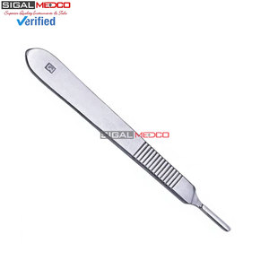 Lames chirurgicales stériles avec manche de scalpel BP GRATUIT, en acier inoxydable de précision, jetables, pour la coupe médicale et dentaire - Product Image 6