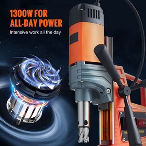 Trapano Magnetico Portatile Elettrico da 1300W, Diametro di Foratura 1.6, 810 RPM a Vuoto, 2810 Lbf di Forza di Perforazione - Product Image 3