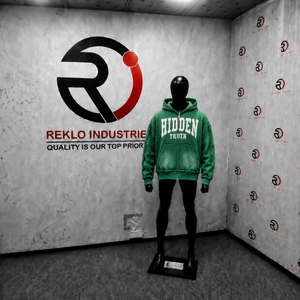 Sudadera con capucha verde con cremallera OVERSIZED HIDDEN TRUTH, estilo urbano, de alta calidad, premium, para invierno, de moda clásica. - Product Image 4