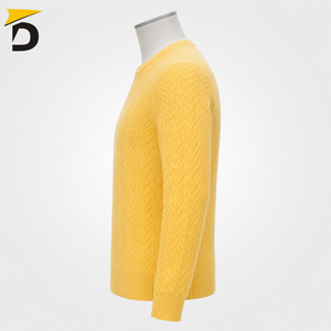 Pull en cachemire pour homme, col rond, séchage rapide, respirant, toucher doux, texture raffinée, silhouette intemporelle, style décontracté chic pour tous les jours - Product Image 2