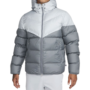 Chaqueta Acolchada de Invierno con Capucha, Diseño Formal, Acolchado de Burbujas, de Alta Calidad, Brillante, Corta, con Cremallera, Ecológica, Precio Mayorista - Product Image 1