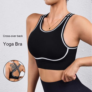 Nuevo Diseño de Sujetador Deportivo de Alta Intensidad para Mujer, Simple, Transpirable, con Espalda Cruzada, para Fitness, Running y Yoga - Product Image 4