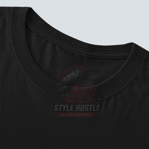 Camiseta de algodón 100% de corte holgado y tela cómoda para hombre, con logo personalizado impreso, estilo urbano. - Product Image 2