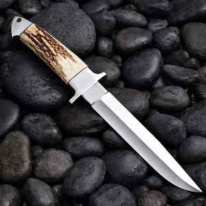มีดล่าสัตว์คุณภาพสูงแบบกำหนดเอง ด้ามจับทำจากเขาสัตว์ ดีไซน์ขายดีที่สุด ผลิตภัณฑ์จาก Palace LLC - Product Image 1