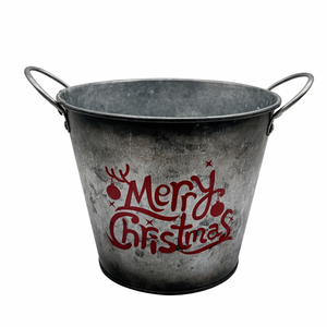 Wholesale Galvanised Interior Planter Decor Planter <b>Featuring</b> Home <b>Garden</b> Printing Everyday Stainless Steel for Interior Use - Product Image 1