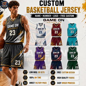 2026 V Neck Style Wholesale Rate OEM ODM Service Team Uniform With Free Logo & Name Custom Sublimated Basketball Jersey Sets - Product Image 2