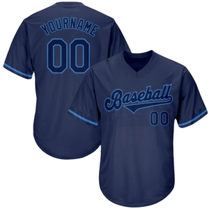 Maillot de baseball d'équipe personnalisé de haute qualité Rouge/Noir-Blanc Design authentique rétro Respirant 100% Polyester Col en V - Product Image 4
