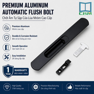 Cerradura de Aluminio para Ventana Corredera, Herraje para Ventana con Color Personalizado |   Chot <span class=keywords><strong>Am</strong></span> Tu Sap Cua Lua Nhom Cao Cap - Product Image 1
